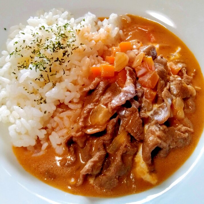 ビーフストロガノフ風丼の作り方！